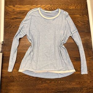Light Blue Long Sleeve Women's Top